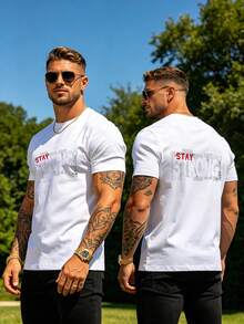 All Match 100% Cotton Tee Suitable For Outdoor Hiking Camping Travel Use - White - View 2
