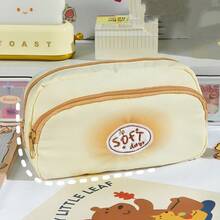 Unique Soufflé Pencil Case, Large Capacity, Student Pencil And Brush Storage Bag, Multi-Functional Zipper Storage Bag - Suitable For School, Office And Travel - Suitable For Students, Professionals, Men And Women Stationery Storage Box - Multicolor - View 6