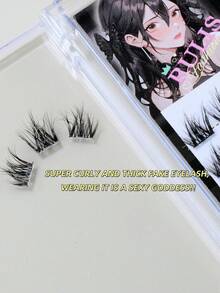 8 Rows Glue-Free 5D Baby Curl Natural Slim Mink Faux Eyelashes - 查看 3