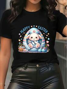 Women T-Shirts - Black - View 1