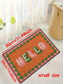 1 buah Keset Selamat Datang Bermotif Huruf "Hello" dengan Rumbai Gelombang, Keset Pintu Masuk Bergaya Lucu, Berbulu Pendek, Cepat Kering, Anti Selip, Dapat Dicuci, Dekorasi Rumah, Perabot Lembut, Cocok untuk Dapur, Kamar Mandi, Ruang Makan, Pintu Masuk, Pesta, Pertemuan, Semua Musim, Dekorasi Halaman - 1PC - View 12