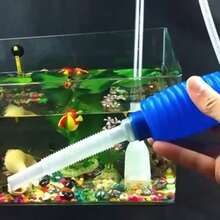 1個水族箱換水器與沙子清潔器，方便換水與高效沙子清潔抽水泵 - 耐用塑料，適用於魚缸 - 白色 - 查看 8
