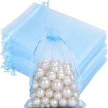 50pcs Organza Gift Bags, Wedding Candy Bags, Gift Packaging Supplies, Size 7*9cm, Holiday Event And Party Supplies, Home Living Supplies, Wedding Party Supplies, Table Decor Gift Packaging Bags, Table Decor, Baking Packaging Bags, Jewelry Packaging Small Gift Packaging Supplies Bags, Event And Party Supplies Gift Mesh Bags, Suitable For Various Holidays, Celebrations, Outdoor Parties, All Year Round, Fruit Anti-Insect Mesh Bags - J-Multicolor - View 16