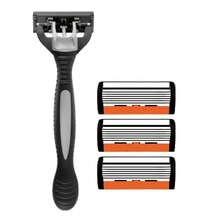 6-Layer Razor, Specially Designed For The Ultimate Shaving Experience. Features Replaceable Heads, A Non-Slip Handle, And Progressively Layered Blades That Reach Deep Into Hair Follicles For Precise Hair Removal. Leaves Skin & Smooth, Face Razor - Multicolor - View 11