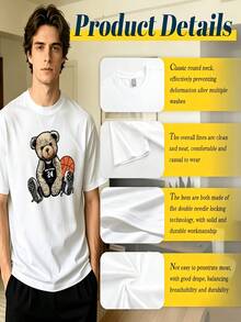 Funny Graduation Cap Print T-Shirt For Proud Graduating Dad, Comfortable Style A - 白色 - 查看 2