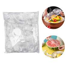 可伸縮彈性食物碗蓋，可重複使用塑料盤蓋，適用於各種尺寸與形狀，多用途保鮮蓋，適用於廚房、餐桌、冰箱儲存、備餐、夏季燒烤（可重複使用包裝/可伸縮蓋/保鮮蓋） - 多色 - 查看 3
