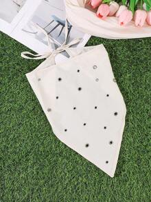 1pc Versatile Solid Color Metal Hollow Triangle Scarf, Street Fashion Beach Accessory - Multicolor - View 5
