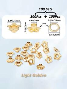 SinHo 5mm Hole Diameter Metal Flower Eyelet Rivet Studs Wholesale Flower Metal Buckle Rivet Decorative Accessories Suitable For Leather Handmade Photo Album Belt Bag Fabric Clothing Shoes Bookmark DIY Crafting - Multicolor - View 15