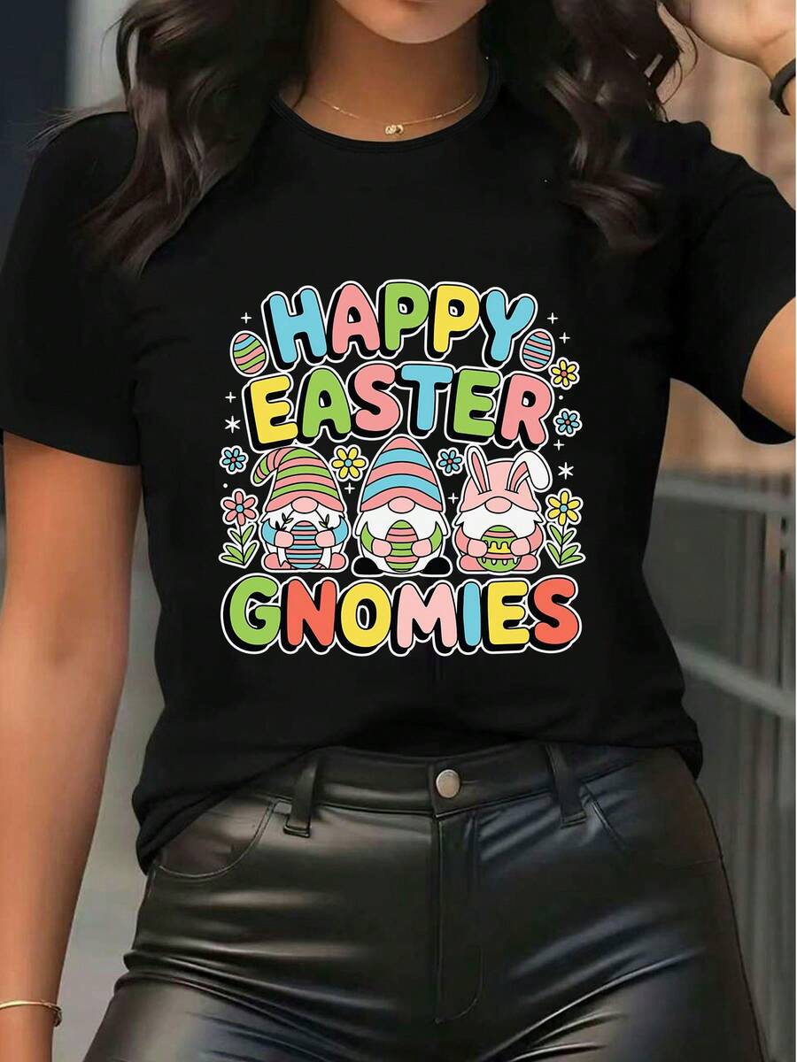 Women T-Shirts - Black - View 1