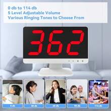Office Desk Call BellsWireless Call Light System For Elderly - Call Bell System With 30 Hospice Call Buttons 1000ft Patient Alert Button With 1 Display Receiver For Healthcare Providers Nurses Station - 30 Buttons - View 4