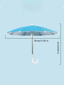 Mini Phone Sun Shade, Universal Clip-On Bracket, Outdoor Sun Protection Umbrella, Rainproof And Sunproof, Unisex, Suitable For Kindle, GPS Navigator, Phone, Travel And Vacation Essential Accessory, Holiday Necessity - Multicolor - View 12