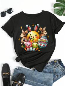 Women T-Shirts - Black - View 5