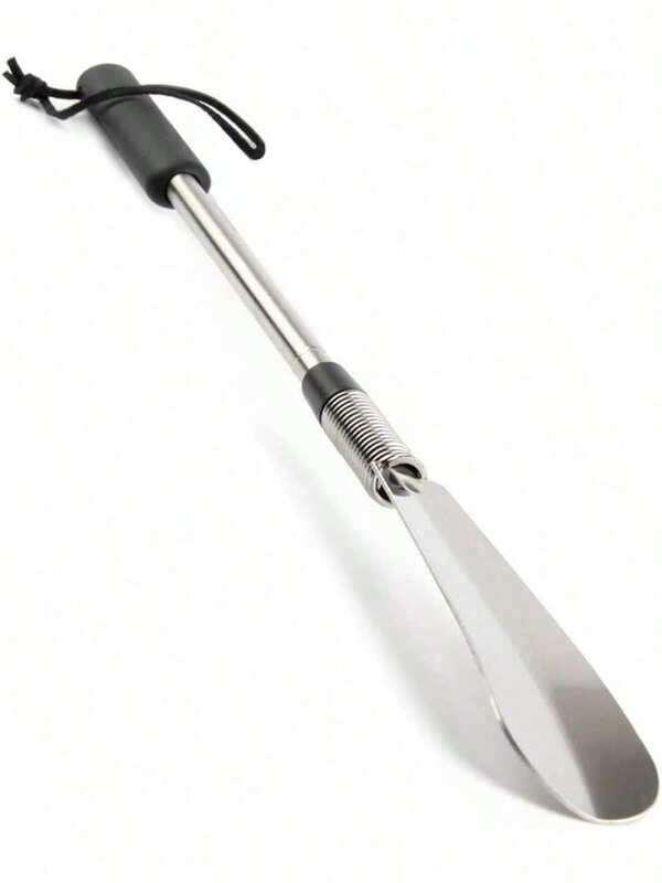 Premium Long Handled Shoe Lifter 16" To 31" Adjustable Expander Shoe Horn - Extends & Collapses Stainless Steel Telescopic Spring Shoehorn