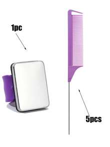 4pcs Plastic Hair Combs, Suitable For Thick/Curly/Fine/Long/Short Hair, Unisex, Ideal For Salon And Home Use. Magnetic Wrist Strap, Iron Suction Cup Hair Clip, Sewing Supplies, Metal Hair Clip Styling Tool Comb, Anti-Static Hair Comb, Hair Styling Tool, Hair Accessories. - Multicolor - View 24