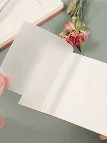 200pcs Frosted Transparent Sticky Notes Set, 2 Sizes Combination, Smooth Writing, Back To School Supplies, Self-Adhesive Semi-Transparent Notes For Book Annotation, Suitable For School, Office, Study And Marking Information - one-size - View 3
