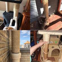 Jute Rope Twisted Heavy Duty And Thick Twine Rope For Cat Scratcher Scratching Post Tree Craft Projects Gardening Home Decoration Packing Bundling(Cat/Cat Stuff/Cat /Pet Supplies/Cat Supplies) - A - View 10
