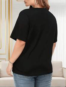 Tamaño grande - Camiseta de talla grande para mujer - Linda camiseta con estampado de ramen "Miso Happiness", con diseño de palillos y fideos, top ligero y transpirable de cuello redondo, camiseta casual para uso diario para mujeres, ajuste cómodo, camiseta para mujer, ropa para todas las estaciones, camiseta con estampado divertido, blusas con estampado de calidad y duradero. bellezas ropa de mujer blusas para dama camisas caliente  blusas para mujer>camisa blusas bellezas ropa de mujer blusas para dama camisas caliente  blusas para mujer>camisablusas bellezas ropa de mujer blusas para dama camisas caliente  blusas para mujer>camisa - Blanco - Ver 8
