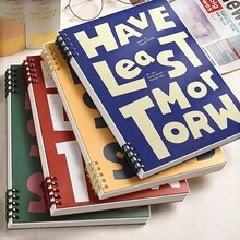 1 Set 1 pieza Cuaderno de Letras Vintage, Libro de Escritura con Líneas A5, Cuaderno de Escritura Simple para Estudiantes y Oficina, Múltiples Colores, Libro de Notas DIY Abrible, Papelería para Estudiantes, Suministros para Regreso a Clases - Multicolor - Ver 2