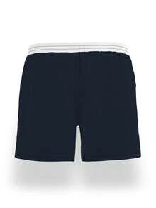 Classic NY Logo Swim Trunks, Quick-Dry Elastic Waist Beachwear With Side Pockets - Multicolor - View 10