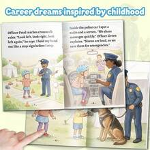 Officer Theme Reading Book, Early Learning Writing Notebook With Career Exploration Pages For Home Classroom Daily Use - 職業夢想閱讀筆記 - 查看 5