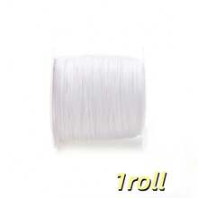 Cuộn dây nylon màu 20m/cuộn - rộng 0.8mm, sợi nylon bện màu sắc rực rỡ đa dạng (trắng, đỏ, hồng, vàng, xanh dương, đen, vàng kim, cầu vồng), lý tưởng để làm đồ trang sức DIY (vòng tay, dây chuyền, móc khóa), vật liệu thủ công cho phụ kiện handmade, xâu hạt & dự án macramé, hoàn hảo cho thủ công mùa xuân/hè, trang trí quà tặng sinh nhật & lễ hội, phong cách đa năng - Dây điện - Xem 26
