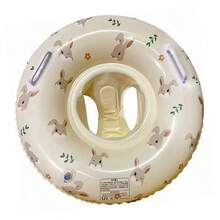 Baby Swim Ring With Sun Canopy, Cute Rabbit Print Eye-Catching Design, Detachable Sunshade Effectively Blocks Harsh Sunlight, Suitable For Home Pool Or Beach Vacation, Perfect Summer Water Play Companion For Babies. - Multicolor - View 14