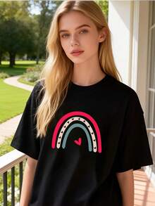 Women T-Shirts - Black - View 6