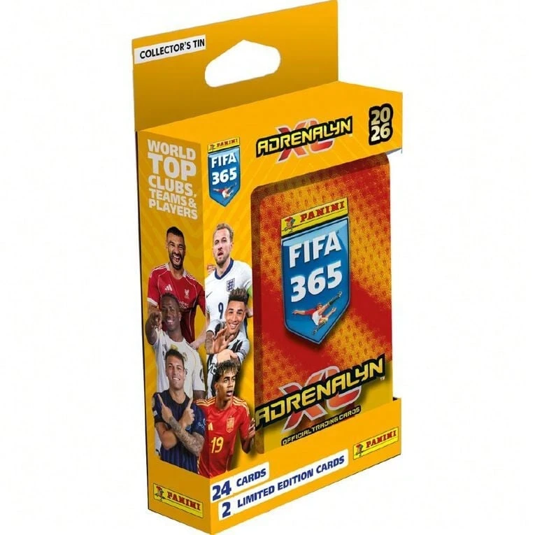 Panini 2026 365 Mini Tin: 24 Cards + 2 Limited Edition Cards Per Box - B - View 1
