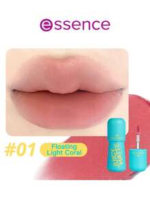 Essence Glow 保濕 Bobo 唇泥搭配 Boscia 唇釉，滋潤養護 - #1 漂浮輕珊瑚色 2.6g - 浮光珊瑚 - 查看 2