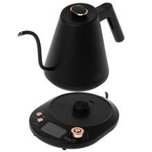 Adler Electric Gooseneck Kettle Temperature Control Kettle 1L 1100W LED Display 40-100°C 13 Temp Settings 120min Keep Warm Buzzer Auto Shut-Off 360° Base Black Gold - EU E Type Plug(220-240V) - View 7