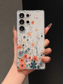 1 buah Casing Ponsel TPU Transparan Bermotif Bunga yang Kompatibel dengan iPhone 7/8/7Plus/8Plus/X/XS/XR/XSMax/11/11Pro/11ProMax/12/12Pro/12ProMax/12Mini/13/13Pro/13ProMax/13Mini/14/14Pro/14ProMax/14Plus/15/15Pro/15ProMax/15Plus/16/16Pro/16ProMax/16Plus/17/17Pro/17ProMax/Air, Galaxy S25/S25Plus/S25Ultra, S24/S24Plus, Honor 400/400Pro/500/500Pro, A3/A5 (Versi Internasional), 13C/14C/15C (Versi Internasional) - MultiWarna - View 6
