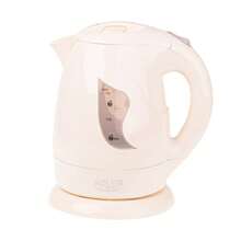 Adler Elektrischer Wasserkocher Kabelloser Wasserkocher Wasserkocher mit schnellem Kochvorgang 1L 850W Trockengehschutz Automatische Abschaltung Abnehmbarer Kalkfilter 360° Basis Kabelaufbewahrung Beige - EU E-Typ Stecker (220-240V) - Übersicht 1