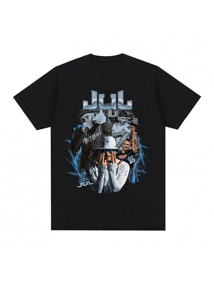 Men Sports Tees & Tanks - 黑色 - 查看 1