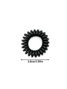 18/9 piezas de ligas para el cabello estilo coreano en espiral para recoger el cabello. Un exquisito juego de ligas para asegurar el cabello. Bandas elásticas para mujeres. Diseño minimalista, irradia elegancia. Coleta - Multicolor - Ver 6