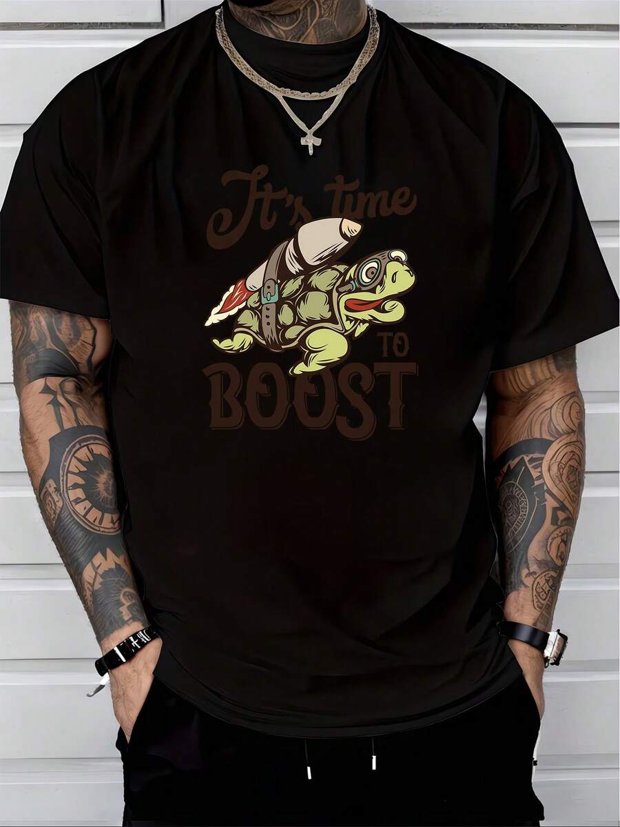 Men T-Shirts - Black - View 1