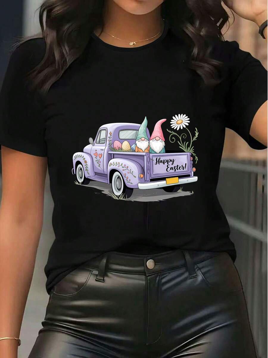 Women T-Shirts - Black - View 1