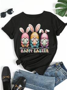 Women T-Shirts - Black - View 5