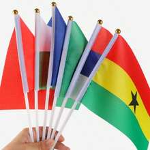 Multi-Country World Hand-Held Mini Flag Pole Flags Suitable For International Events, Sports Competitions, Carnivals, Festivals, Bars, Home Party Decorations, Cheering Props - Hand-held Flag - View 1