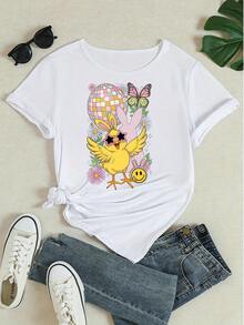 Women T-Shirts - White - View 4