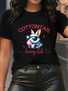 Women T-Shirts - Black - View 6