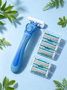 Dao cạo 6 lưỡi cho nữ 6/12/18/24 cái, lưỡi cạo cho vùng nhạy cảm, nách, lông chân, dụng cụ cạo lông, dao cạo chăm sóc cơ thể, dao cạo râu cho nam, lựa chọn cao cấp khi du lịch - 12 lưỡi dao + 1 cán - Xem 8