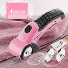 KITESDER Cordless Electric Scissors,  Lightweight & USB Rechargeable & Safety Lock & Replaceable Blades,  Effortless Cutting For Paper, Fabric, Craft, Light Pruning, DIY Sewing Tool,Birthday And Valentine's Day Gift - 粉色 - 查看 8