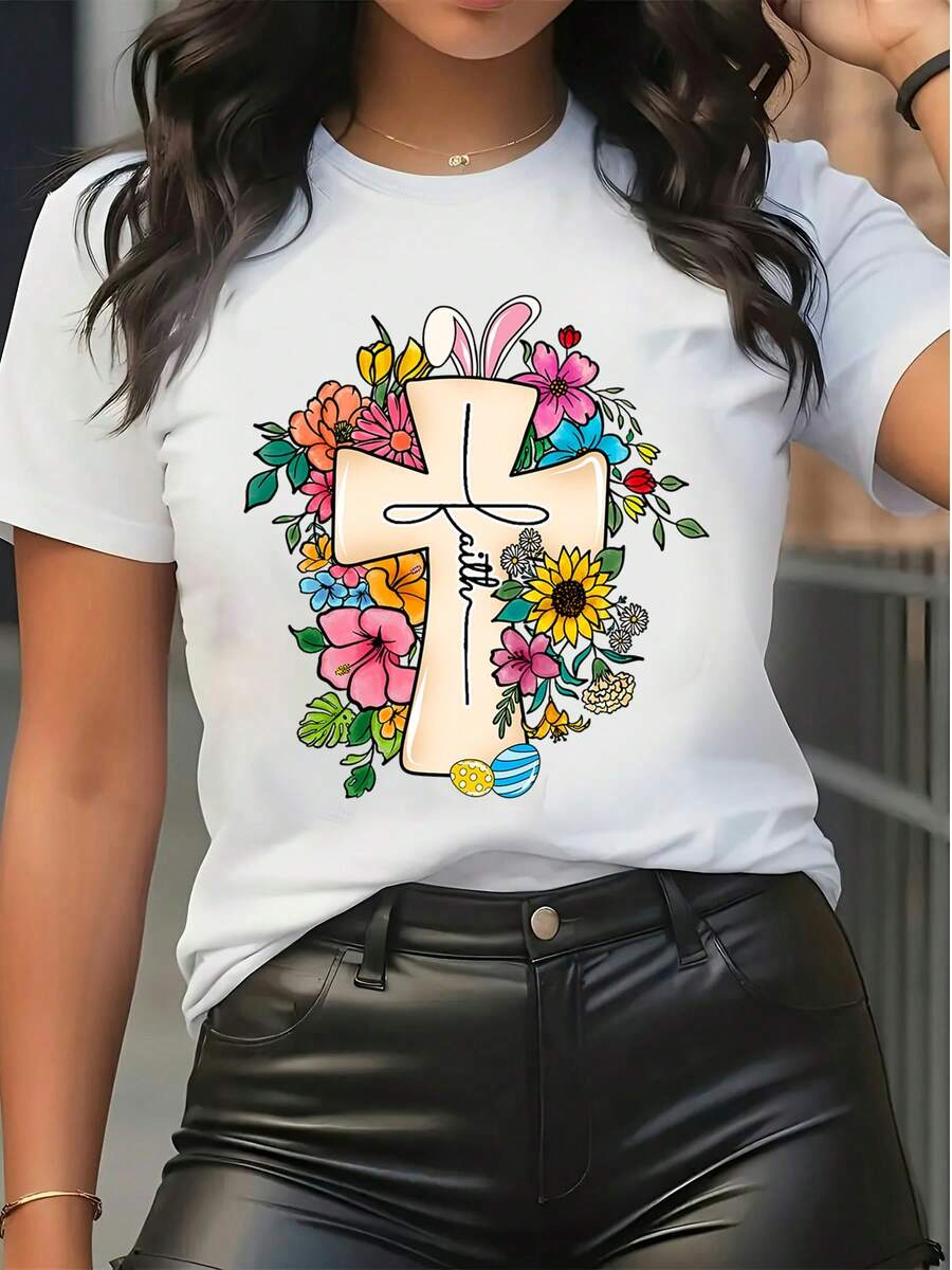 Women T-Shirts - White - View 1
