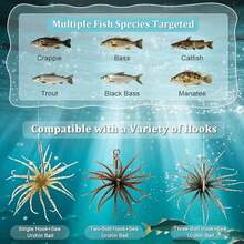 25pcs Random Color Simple Packaging Sea Urchin Lure, Suitable For Saltwater And Freshwater Environments, Soft Realistic Sea Urchin Design, Specially Designed For Anglers, Daily Stock Available And Wholesale Fishing Tackle Prices - Multicolor - View 3