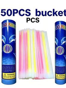 200pcs Multicolor Glow Sticks, Party Decoration, Glow For 8 To 12 Hours, Night Light Effect, Can Be Used To Light Up Party Gifts, Bracelets, Necklaces, Neon Effect, Suitable For Wedding Party, Brighter Colors. - View 19