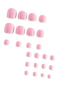 48 pezzi Adesivi per unghie a forma di mandorla, design a righe francesi e colore unito, include 1 pezzo di gelatina gel e 1 pezzo di lima per unghie, adatto per donne e ragazze, può essere indossato nel pendolarismo quotidiano, feste, appuntamenti e altre occasioni - Multicolore - Visualizzare 4