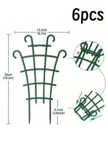 Soporte para plantas trepadoras, marco de soporte para plantas, puede conectarse para usar, resistente y duradero, fácil de crear un jardín vertical interior y exterior - Verde - Ver 13