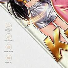 1 chiếc khăn tắm bãi biển K-POP Anime, khăn tắm sợi microfiber nhóm nữ thần tượng nhạc Pop Hàn Quốc, siêu thấm hút nhanh khô mềm không dính cát nhẹ, phù hợp cho bơi lội, hồ bơi, bãi biển, du lịch, cắm trại, thể dục, yoga - Nhiều màu - Xem 9