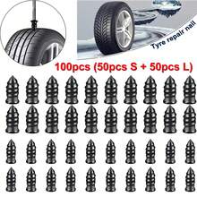 100pcs Tire Repair Nails, Rubber Screw-In Tire Repair Plugs Flat Tire Repair Rubber Nails Set Heavy Duty Vacuum Tire Tools Suitable For Car Motorcycle Truck Leak (50 Short + 50 Long) - 100cps - View 8