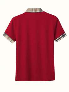 Fashionable Casual Top For Women - [紅色的] - 查看 2